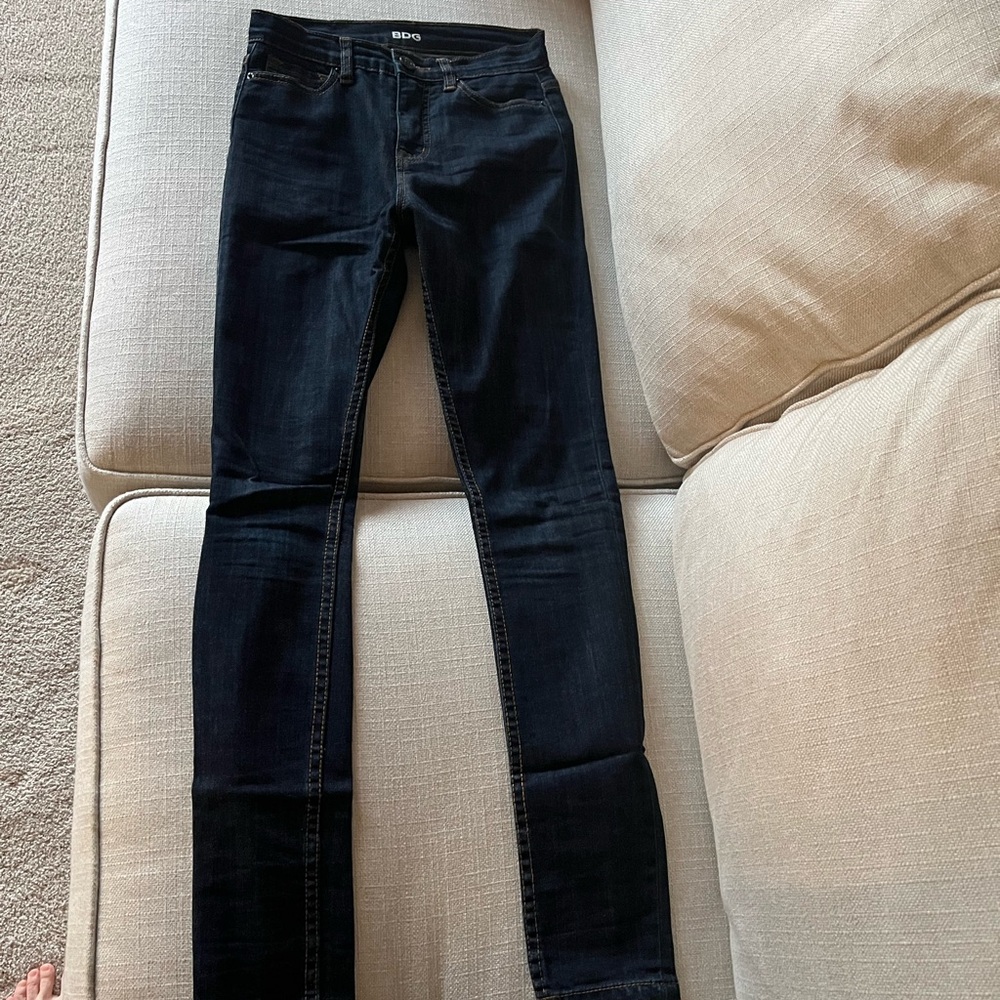 BDG Dark Blue High Rise Skinny Jeans
